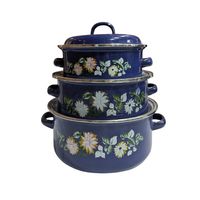 3PCS ENAMEL SET LONGFEI BLUE 7-3