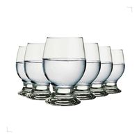 6PCS WINE GLASS RED CHERRY GOBLET 1252-46