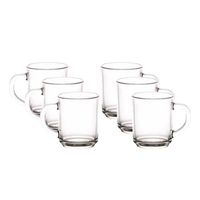 6PCS GLASS MUG 1252-41
