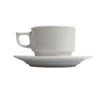12PCS CUP & SAUCER WHITE (YZ) 209-4
